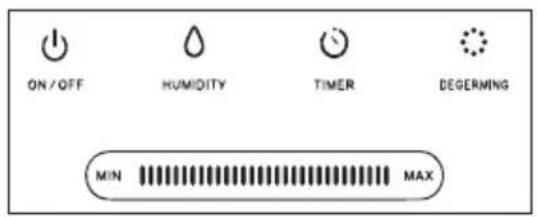 Create HUMIZEN ULTRASONIC - SCHERMO PANNELLO DI CONTROLLO - 2