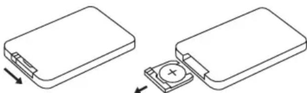 Create HUMIZEN ULTRASONIC - VERVANG DE BATTERIJ VAN DE AFSTANDSBEDIENING - 1