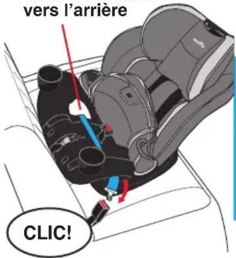 Evenflo EveryFit - Installation face vers l'arrière avec ceinture sous-abdominale - 1