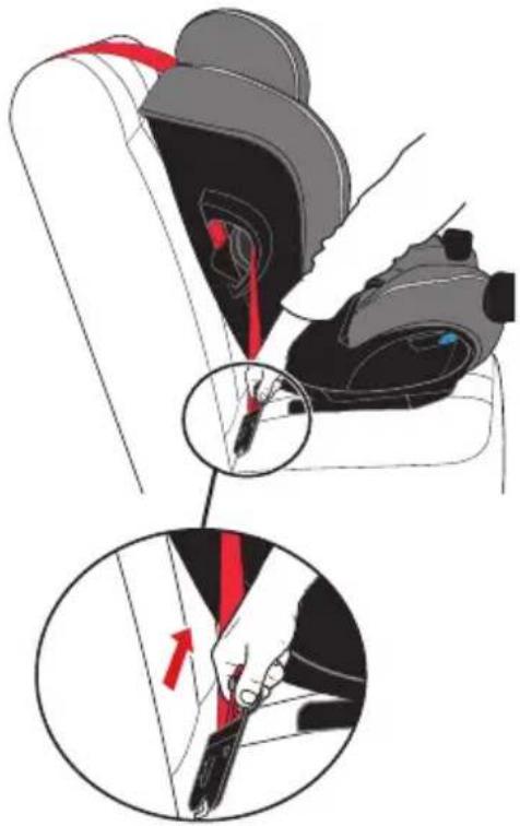 Evenflo EveryFit - Fixation des courroies d'ancrage - 3