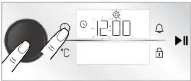 BEKO BBIM13400DXMPSE - Het tijdstip van de dag wijzigen - 2