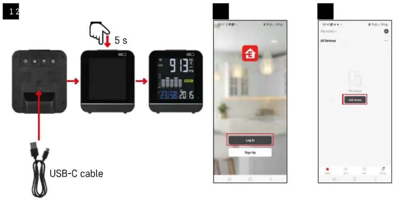 Emos E30300 - Appariement avec l'application - 1