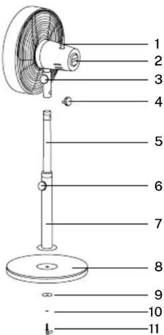 Create AIR STAND WOOD - PARTS LIST - 1