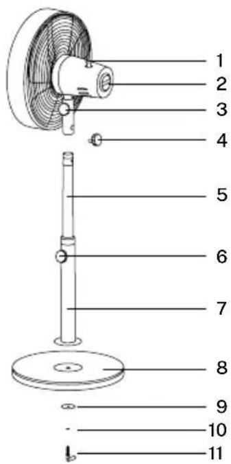 Create AIR STAND WOOD - LIJST MET ONDERDELEN - 1