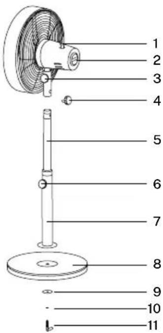 Create AIR STAND WOOD - LISTA DE PARTES - 1