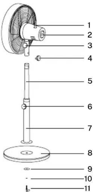 Create AIR STAND WOOD - ELENCO DELLE PARTI - 1
