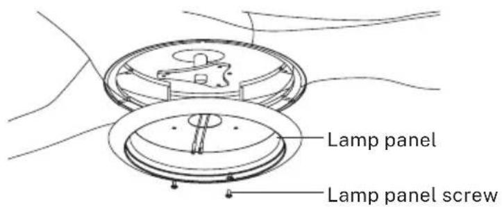 Create Wind Sail - LED light panel and lamp shade assembly - 1