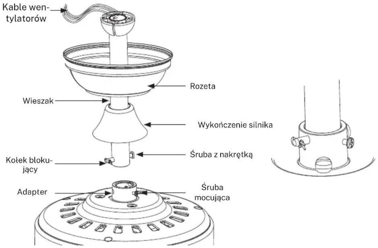 Create Wind Sail - Połączenie drążka nośnego z obudową silnika - 1