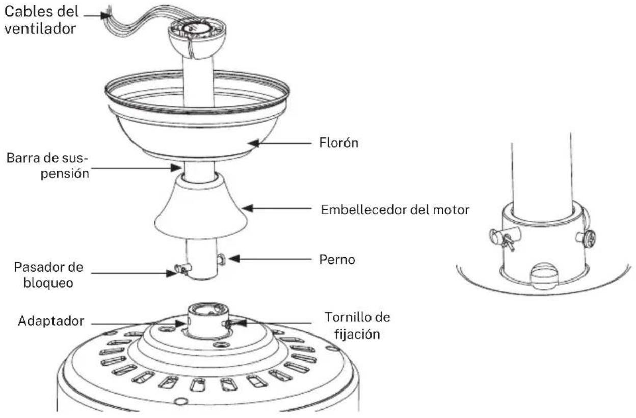 Create Wind Sail - Conexión de la barra de suspensión a la carcasa del motor - 1