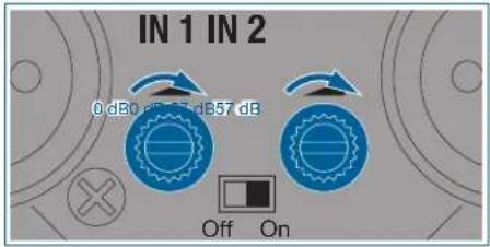 AKG DMM8 ULD - Controles de ganancia - 1