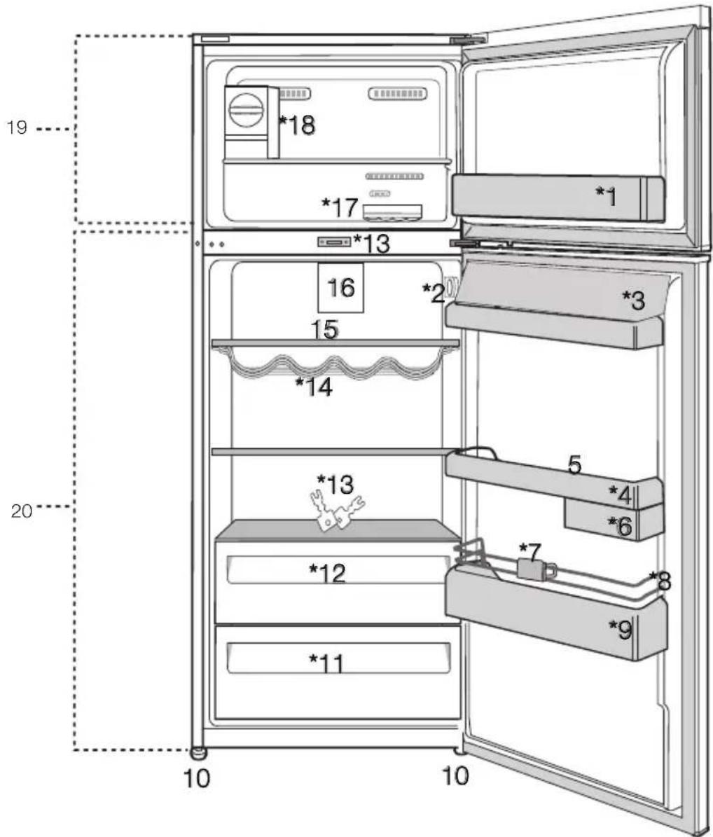 BEKO RDNE390M21M - Your Refrigerator - 1