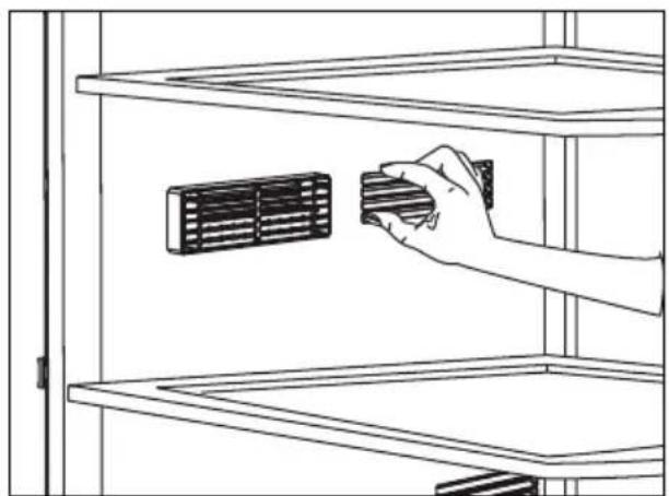 BEKO RDNE390M21M - Περιγραφή και καθαρισμός του φίλτρου οσμών: \* ΠΡΟΑΙΡ. - 1