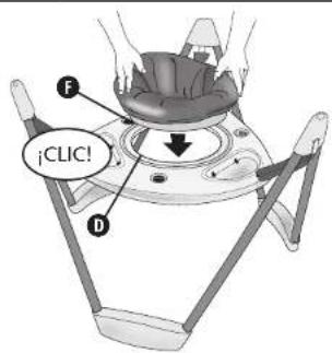 Evenflo Exersaucer Woodland Wonder - Para retirar el acojinado del asiento: - 1