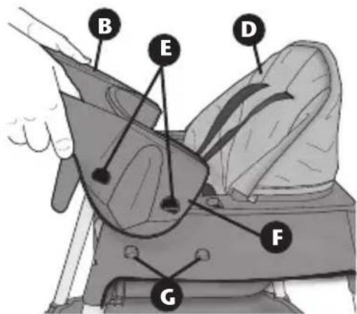 Evenflo 4-in-1 Eat & Grow - Removing the Tray - 4