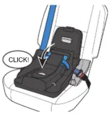 Evenflo Shyft DualRide - Installing the Base with Lap/Shoulder Belt - 1