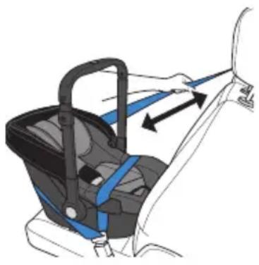 Evenflo Shyft DualRide - Installing the Infant Carrier With Lap/Shoulder Belt (Preferred) - 1