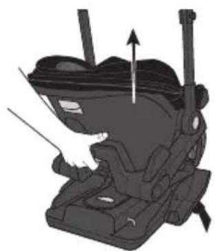 Evenflo Shyft DualRide - Removing the Infant Carrier and Stroller Frame from the Base - 2