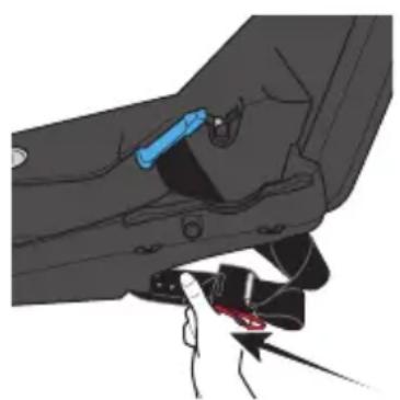 Evenflo Shyft DualRide - Utilisation ou rangement du connecteur de l'ancrage inférieur - 2