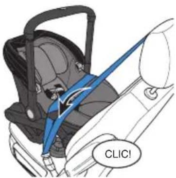 Evenflo Shyft DualRide - Installation avec la ceinture sous-abdominale et baudrier (préféérée) - 1