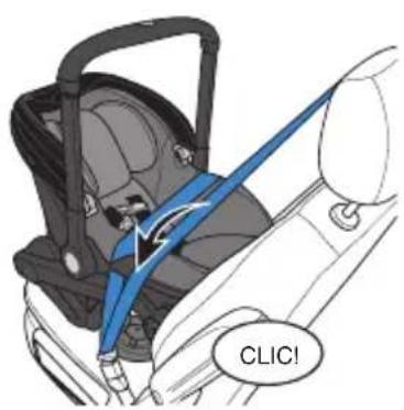 Evenflo Shyft DualRide - Installation avec la ceinture sous-abdominale et baudrier (alternative) - 1