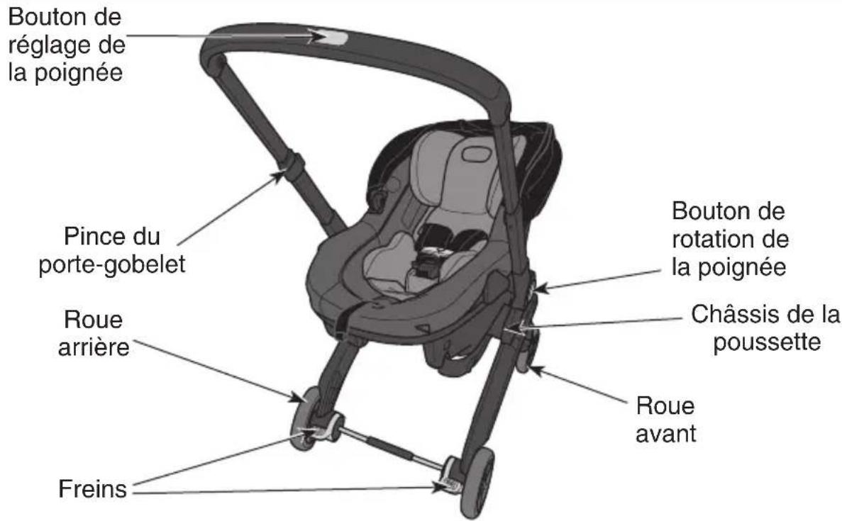 Evenflo Shyft DualRide - Vue par les parents de la pousette - 1