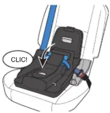 Evenflo Shyft DualRide - Installation de la base en utilisant la ceinture sous-abdominale et baudrier - 1