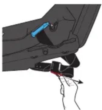 Evenflo Shyft DualRide - Removing the Lower Anchor Connector - 2