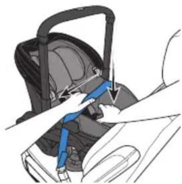 Evenflo Shyft DualRide - Installation avec la ceinture sous-abdominale uniquement - 2