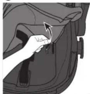 Evenflo Shyft DualRide - Changement de la position de la sangle de la ceinture - 3