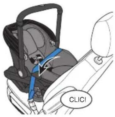Evenflo Shyft DualRide - Installation avec la ceinture sous-abdominale uniquement - 1