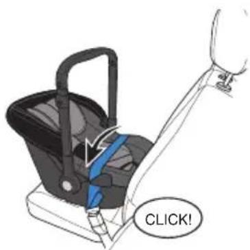 Evenflo Shyft DualRide - Installing the Infant Carrier With Lap Belt Only - 1