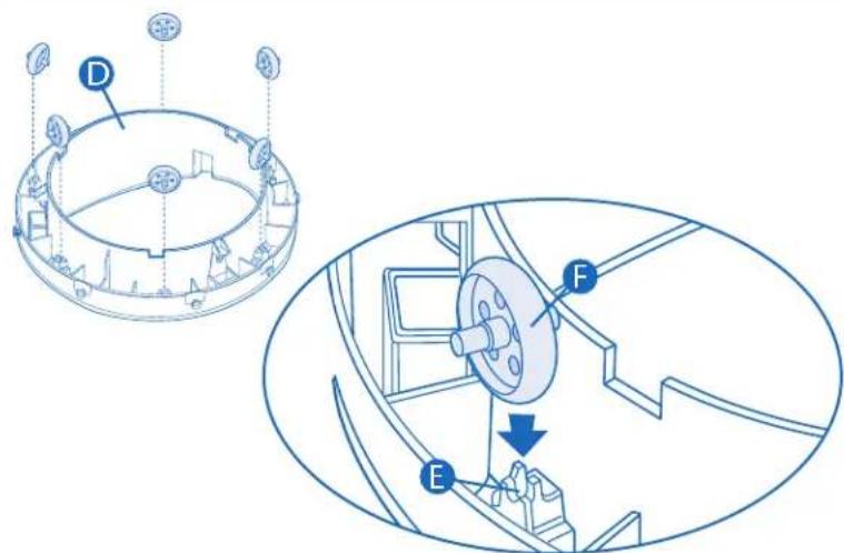 Evenflo Exersaucer Sweet Tea - To use stabilizer feet: - 1