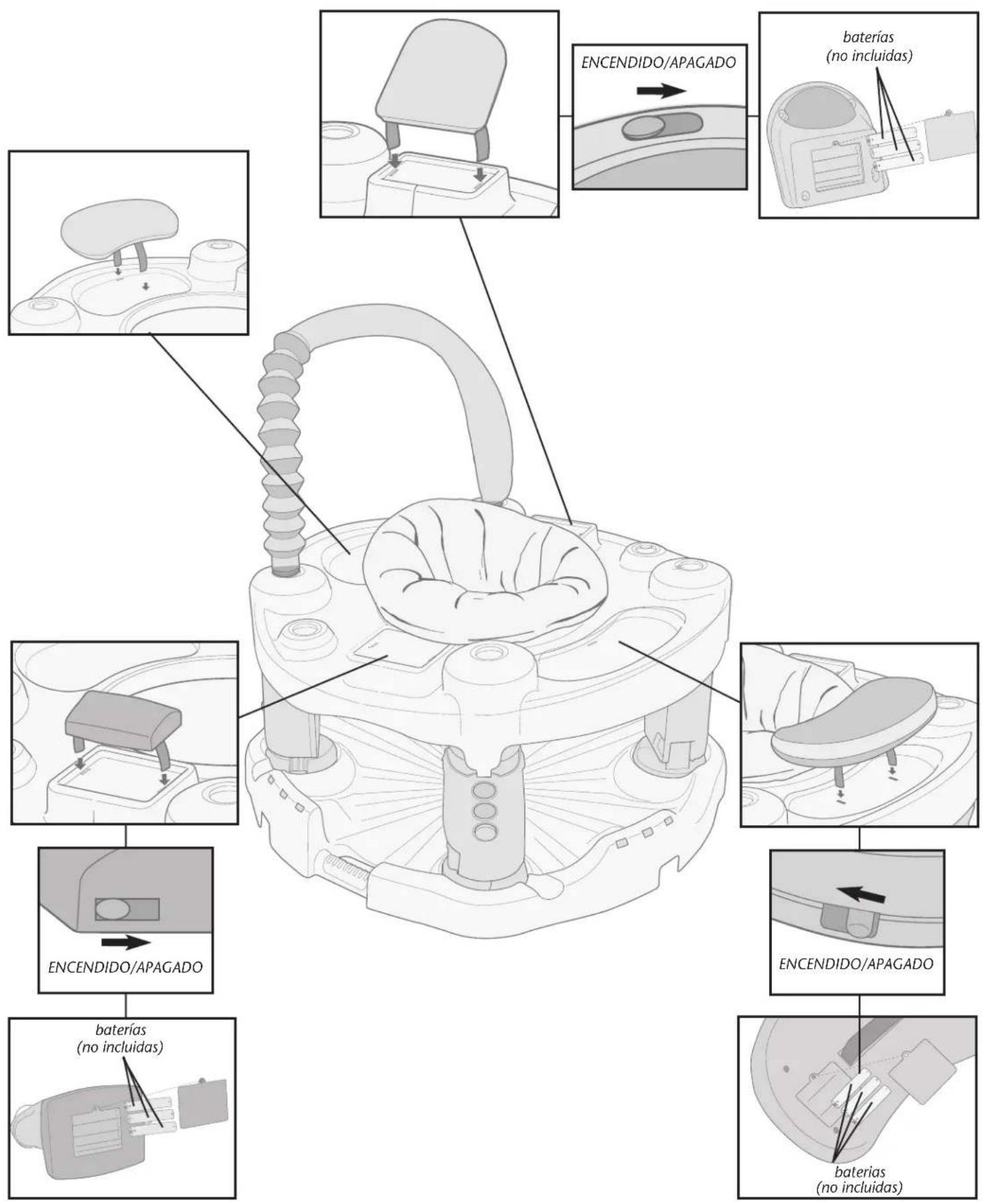 Evenflo Exersaucer Life In The Amazon Triple Fun - ADVERTENCIA - 2