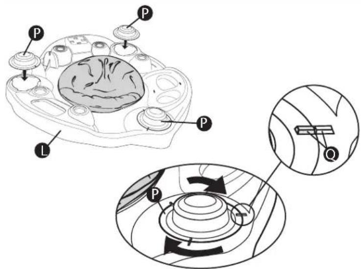 Evenflo Exersaucer Playful Pastures - Retourner l'anneau du siège. - 3