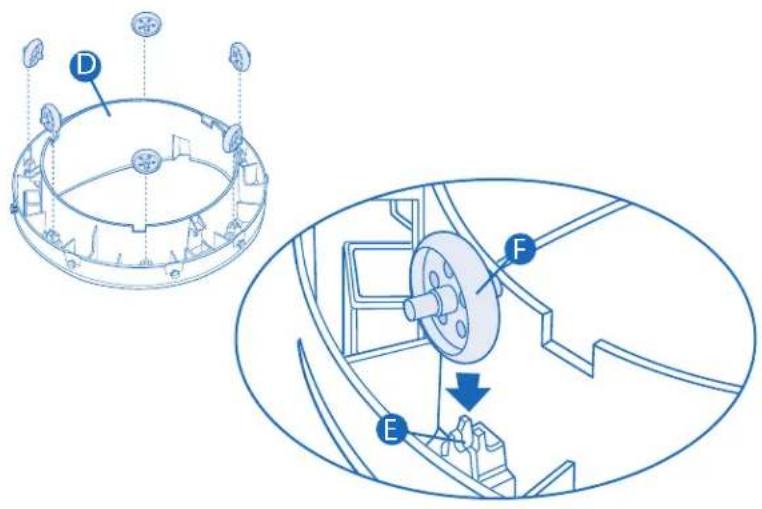 Evenflo Exersaucer Moovin' & Groovin' - Para usar los pies estabilizadores: - 1