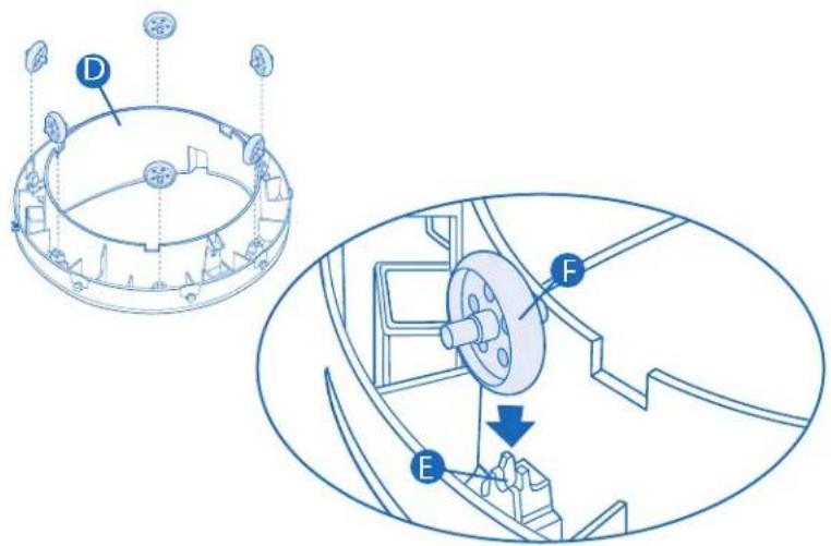 Evenflo Exersaucer Moovin' & Groovin' - Pour utiliser le pied anti-basculement : - 1