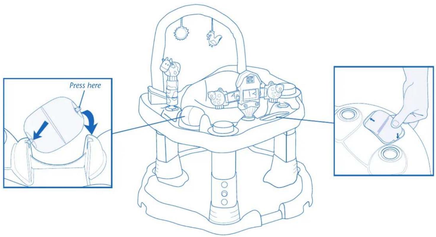 Evenflo Exersaucer Moovin' & Groovin' - WARNING - 1