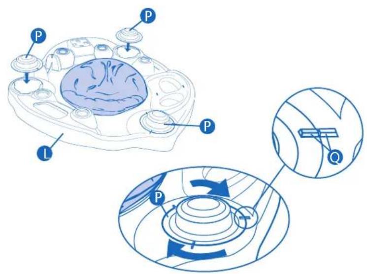 Evenflo Exersaucer Moovin' & Groovin' - Pour utiliser le pied anti-basculement : - 6