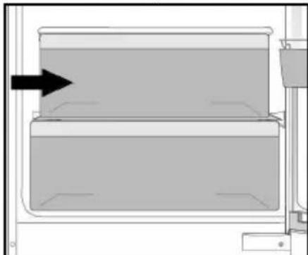 GRUNDIG GEK7100 - Le compartiment des produits laitiers (entrepôt frigorifique) - 1