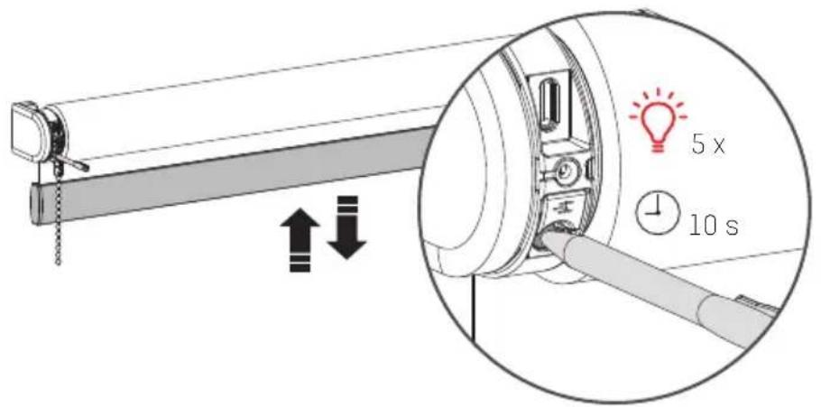 EVE Blinds Collection - Reset the connection - 1