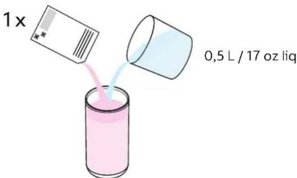 1x 0,5 L / 17 oz liq