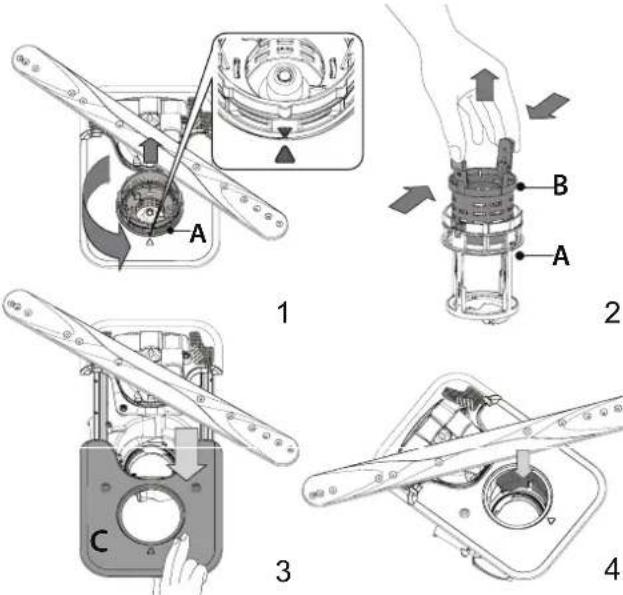 BAUKNECHT BK8I HF58 TUC CH - REINIGUNG DER FILTEREINHEIT - 1