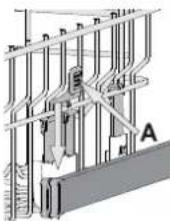 BAUKNECHT BK8I HF58 TUC CH - Adjusting the height of the upper rack - 1