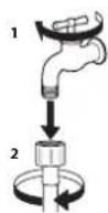 BAUKNECHT NM22L 7469 WSE BE - CLEANING THE MESH FILTERS IN THE WATER SUPPLY HOSE - 1