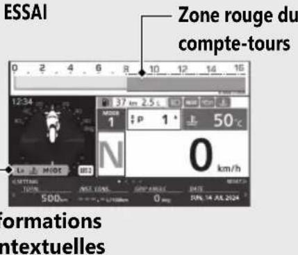 Honda CBR1000ST (2024) - Instruments (Suite page suivante) - 2
