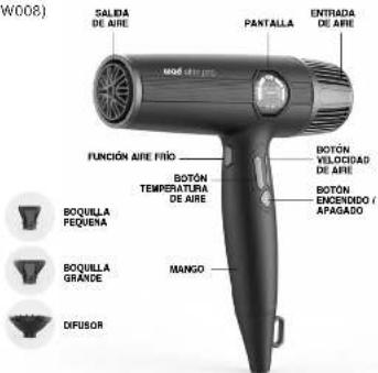 WAD Elite Pro - Especificaciones técnicas Secador ELITE PRO (MODELO DW) - 1