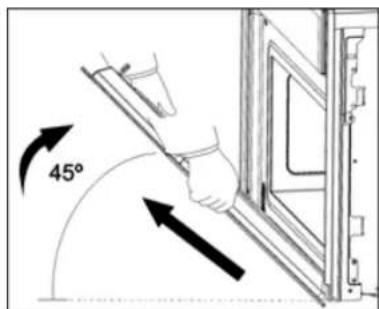 Porter & Charles STPS60TM-1 - Removing the appliance door - 3