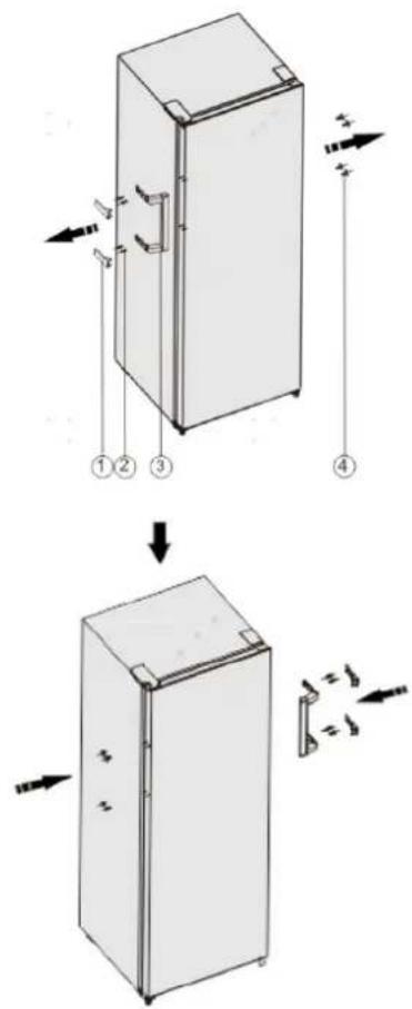 HISENSE RL415N4AWE - Reversing the door - 14