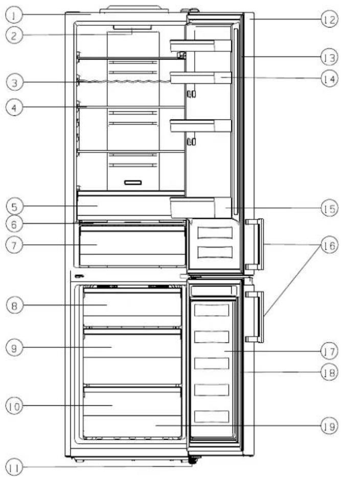 HISENSE RB440N4AFA - Beschreibung des Geräts - 1