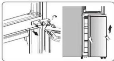 HISENSE RB440N4AFA - Reversing the door - 13